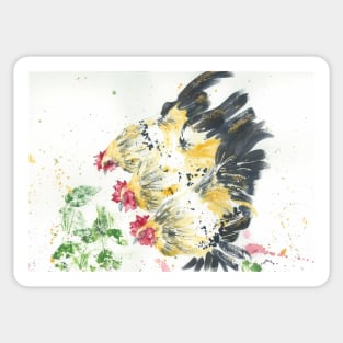 Three Hens Sticker